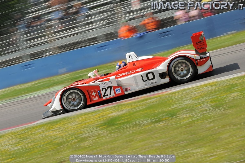 2008-04-26 Monza 1114 Le Mans Series - Lienhard-Theys - Porsche RS Spider.jpg